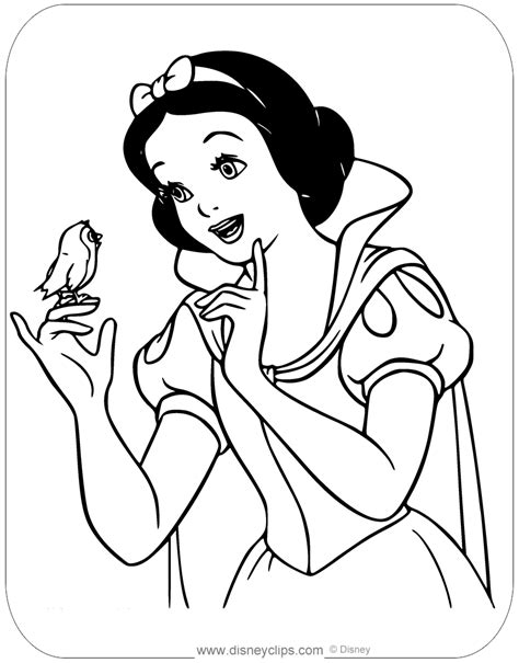 107 Snow White And The Seven Dwarfs Coloring Pages