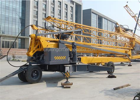 Cruking Self Erect Small 3 Ton Mini China Tower Crane For Lifting Loads