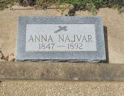 Anna Michna Najvar M Morial Find A Grave