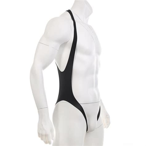 Body Sexy Pour Hommes Ouvert Aux Fesses Lingerie Mankini