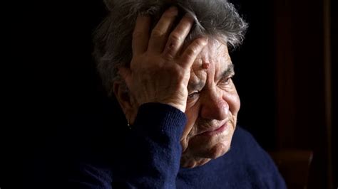 Sad Pensive Elderly Woman. Portrait Of Sad And Alone Old Woman Free ...