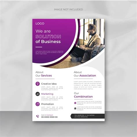 Premium Vector Modern Business Flyer Design Template Or Brochure Cover