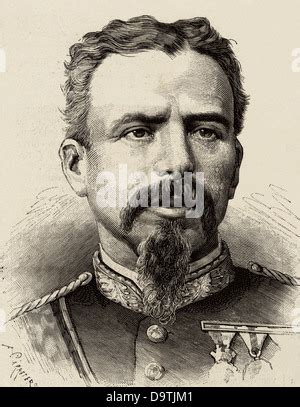 Arsenio Martinez Campos Spanish Military Engraving In The