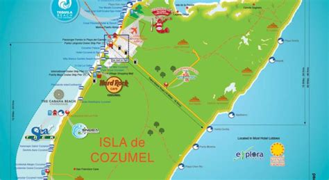 Map of Isla Cozumel – Cozumel Visitors Guide