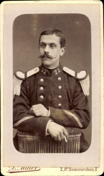 Cdv Franz Sischer Soldat Dritte Republik Uniform Regt Nr