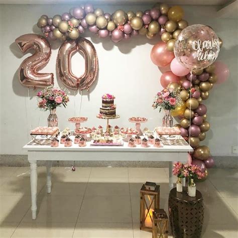 Fiesta De 20 Años Mujer Ideas Para Decorar Con Temáticas Moderna Decoracion Cumpleaños