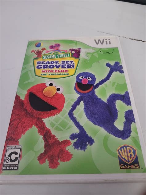 Wii Sesame Street Ready Set Grover With Elmo The Video Game Etsy