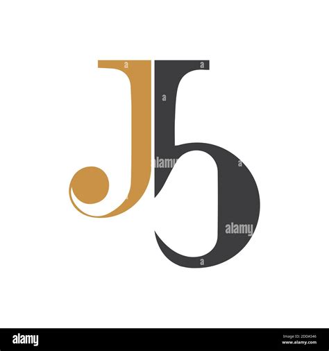 Plantilla De Dise O Vectorial Con La Letra Inicial Del Logotipo De Bj O