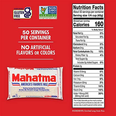 Mahatma Extra Long Enriched Rice In Bag 5 Lb Safeway