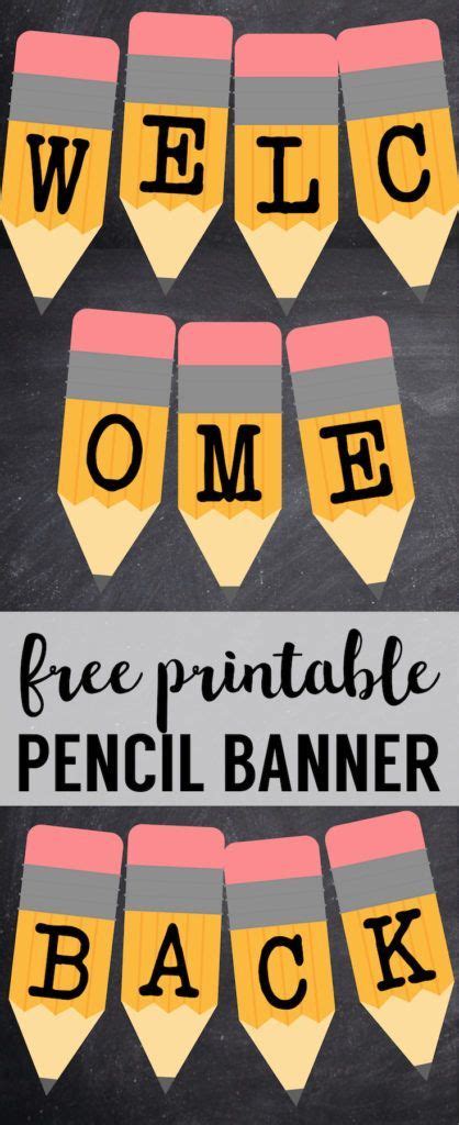 Welcome Back To School Banner Printable Free