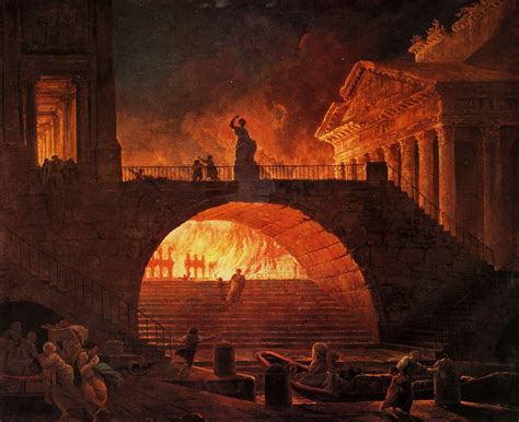 The Fire of Rome - Hubert Robert (1785) [2048×1672] : r/ArtPorn