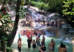 Dunn S River Falls Bamboo Blu Beach Club Experience From Ocho Rios