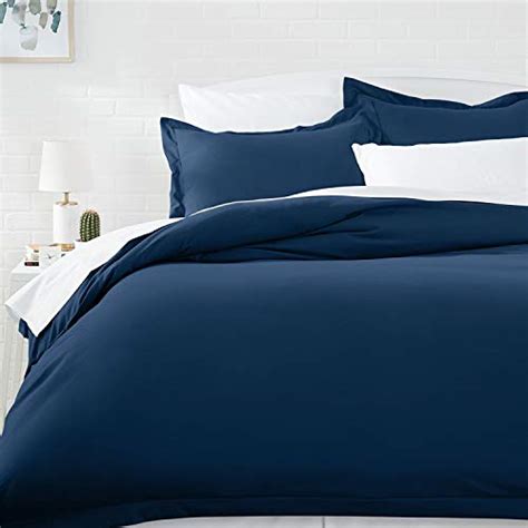 Amazon Basics Light Weight Microfiber Duvet Cover Set With Snap Buttons