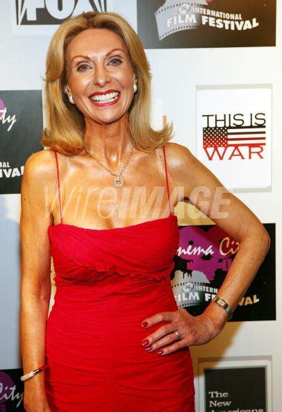 Actress Susan Bacoyanis Poses On The Red Carpet Before The Screening