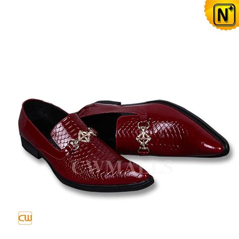 Red Leather Dress Shoes For Men Cw751011