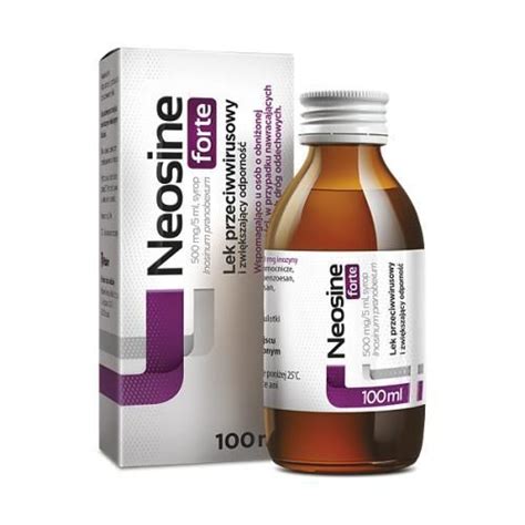 Neosine Forte syrop 500mg 5ml 100ml Leki na przeziębienie katar i