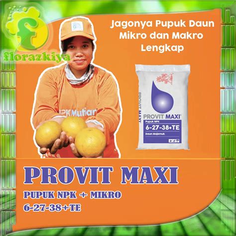 Jual Pupuk Daun Majemuk Npk Mikro Foliar Meroke Provit Maxi Kemasan