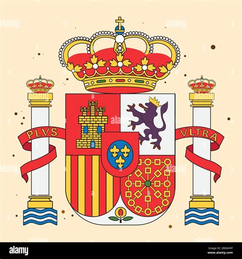 Isolated coat of arms of Spain Vector Stock Vector Image & Art - Alamy