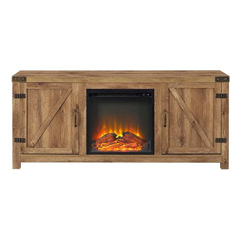 Walker Edison Furniture Company 58 in. Rustic Electric Fireplace TV ...