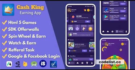 Cash King V3 0 Android Earning App With Admin Panel MacroXoft