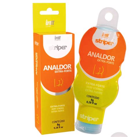 Striper Analdor Gel Lubrificante Deslizante Dessensibilizante Extra Forte Para Sexo Anal 8
