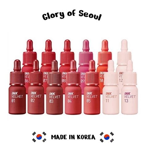 Peripera Ink The Velvet Lip Tint Liquid Lip 4g Shopee Philippines