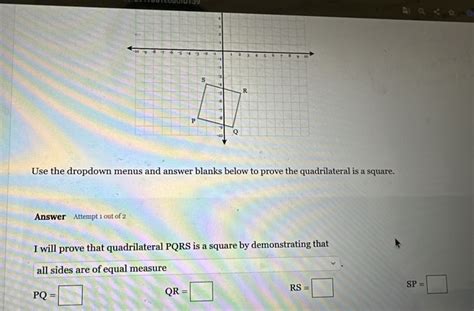 Solved Use The Dropdown Menus And Answer Blanks Below To Prove The