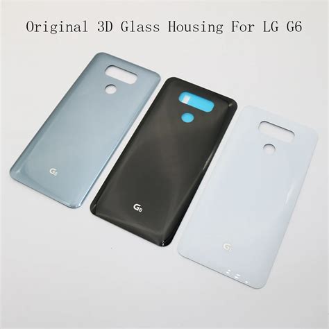 Original Glass Rear Housing Cover For Lg G6 Replacement Back Door Hard Battery Caseadhensive