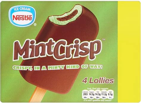 Nestle Mint Crisp | Snack recipes, Lollies, Calorie