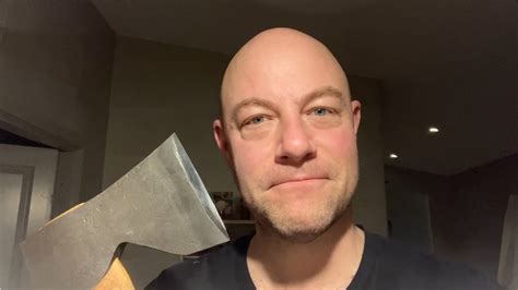 Sharpening An Axe For Shaving YouTube