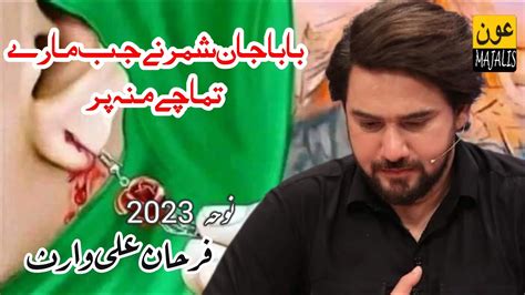 Farhan Ali Waris Baba Jan Farsi 2023 Newnohay Nohay2023noha