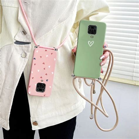 Funda Con Correa Para Xiaomi Redmi Note 9S Carcasa Con Cord N De