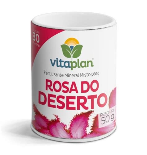 Fertilizante Mineral Misto Em Pastilhas Para Rosas Do Deserto Vitaplan