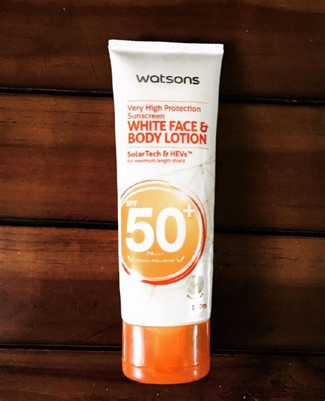 Watsons Very High Protection Sunscreen White Face And Body L