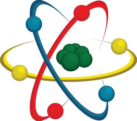 the chemical structure of an atom in Simplified diagram 13113435 Vector ...