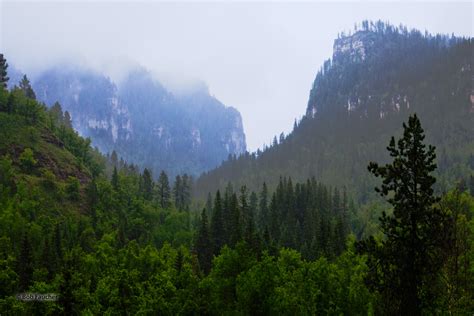 Fog Covered Monolith South Dakota Robert Faucher Photography