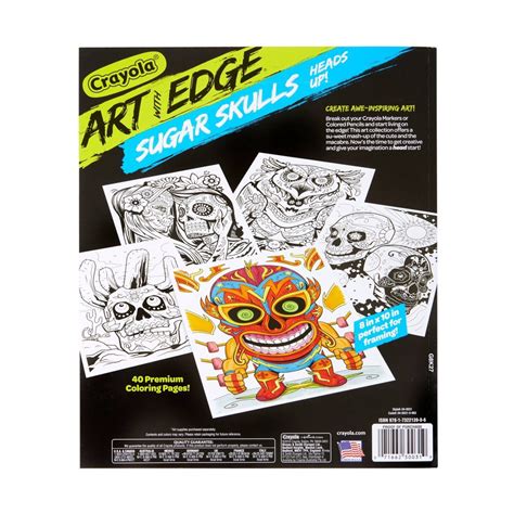 Crayola Art With Edge Sugar Skulls Coloring Book 1 Ct Shipt