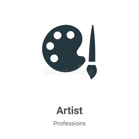 Artistprofessions Single Icon In Outline Style Vector Symbol Stock