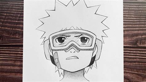 Easy Anime Sketch How To Draw Obito Naruto Anime Boy Drawing