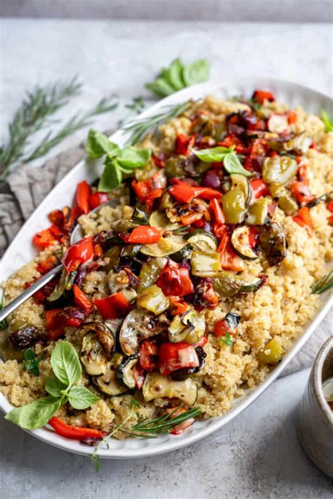 Quinoa with Roasted Vegetables - Tasting With Tina