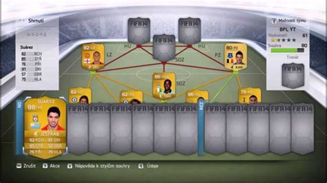 FIFA 14 Ultimate Team TOP BPL Squad Builder CZ YouTube