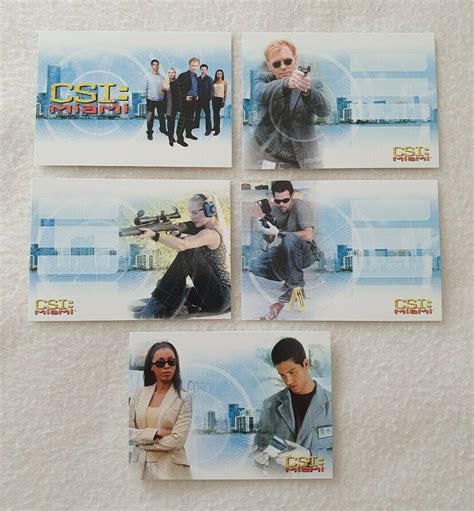 Strictly Ink Csi Miami Series Exclusive Dvd Trading Card Set Ebay