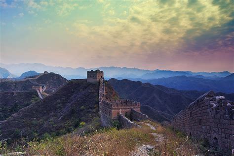 Gorgeous Moment In Jinshanling Great Wall Beijing Jinshanling Great