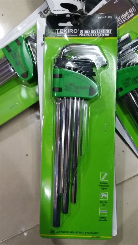 Kunci L Set 8 Pcs Panjang Tekiro Hex Key Long 2 10 Mm Lazada Indonesia