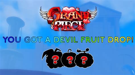 Gpo You Got A Devil Fruit Drop Super Ultra Luck Youtube