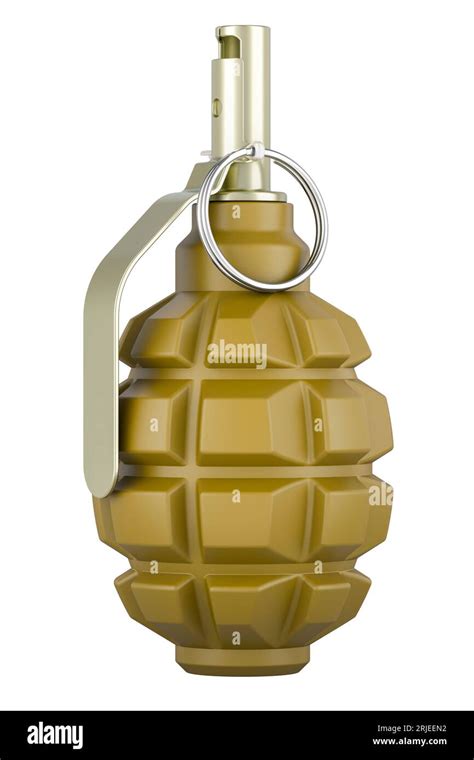 Hand Grenade 3d Rendering Isolated On White Background Stock Photo Alamy