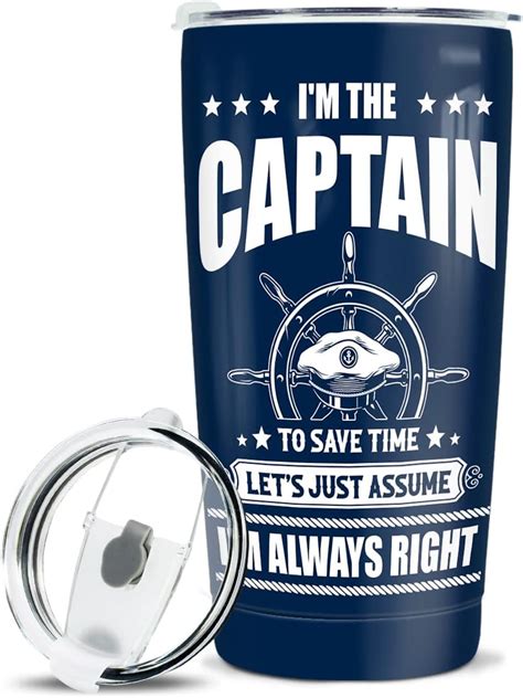 Amazon Winorax Captain Tumbler I M The Captain I M Always Right