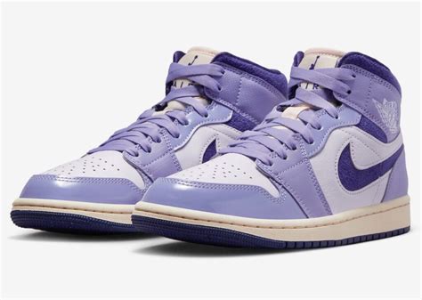 Nike Wmns Air Jordan Mid Bleached Turquoise Sky J Purple