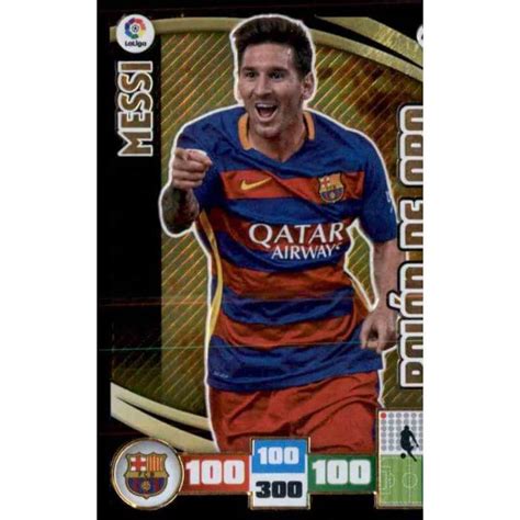 Leo Messi Balón De Oro Adrenalyn XL 2015-16 - Euro-Soccer-Cards