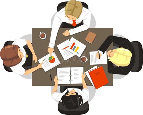 Company Team Work Cartoon Stock Illustration - Image: 47052859